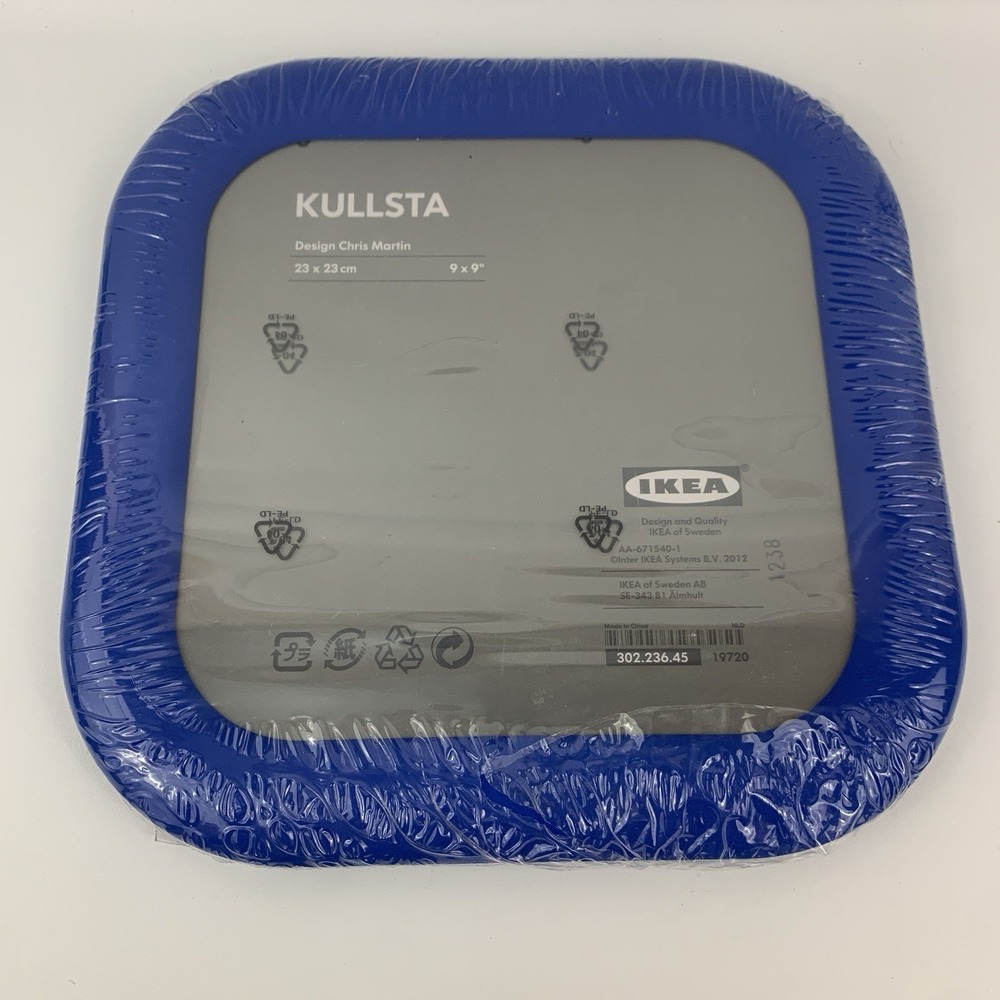 Ikea Kullsta Chunky Picture Frame Kids Decor Colorful Chris Martin 9x9" Blue NOP